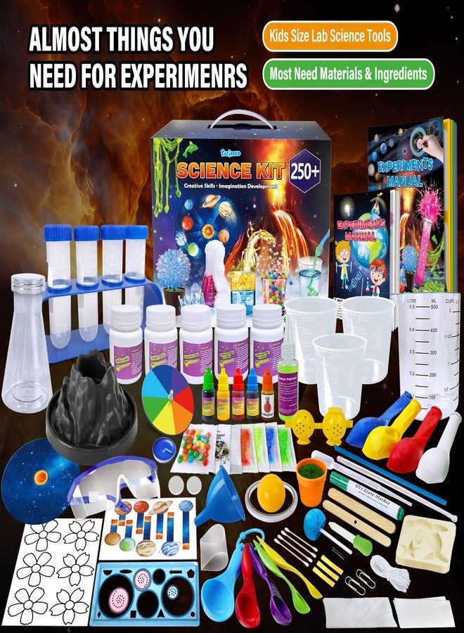 PATIFEED 250 Experiments Kits for Kids, Science S.T.E.M Projects Scientific Toys for Boys Girls Gifts Ideas Birthday Christmas, Erupting Volcano, Planet, Bouncy Ball,Chemistry Scientist Set - Image 2